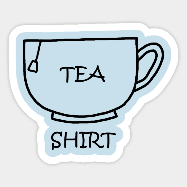 Tea Shirt Pocket Sticker by PelicanAndWolf